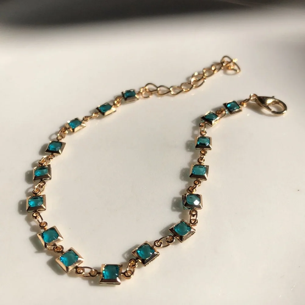 Blue Gold Toned Bracelet - Picture 7 of 7